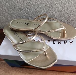 The Sammie Sandal By Katy Perry Collections - Chic Metallic Gold